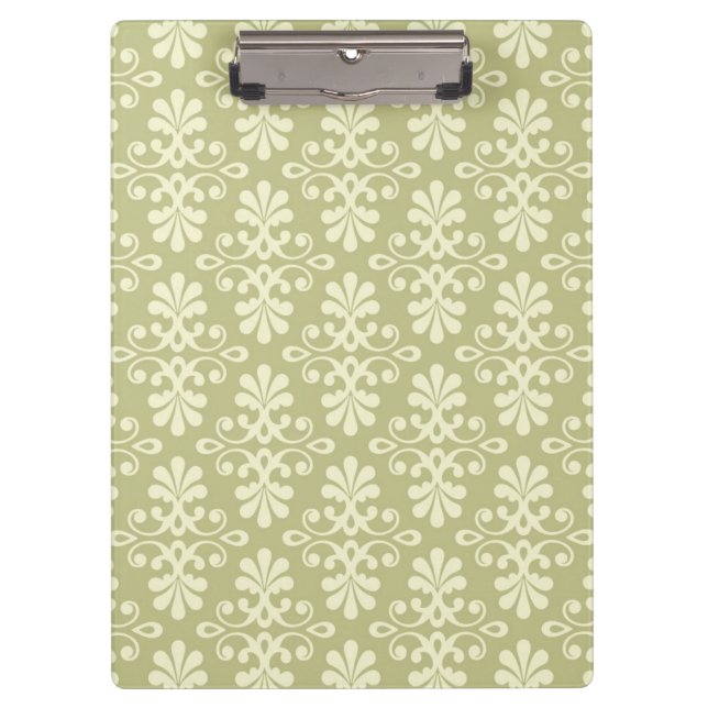 Floral damask wallpaper clipboard (Front)