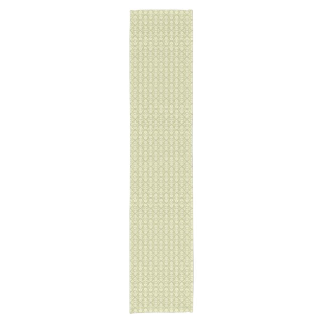 Floral damask wallpaper short table runner (Front)