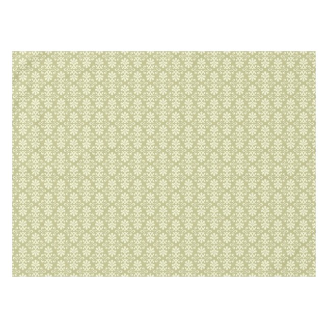 Floral damask wallpaper tablecloth (Front (Horizontal))