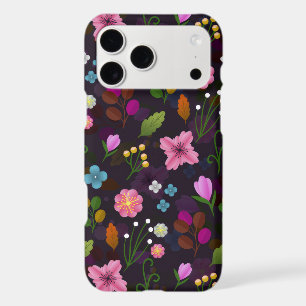 Floral Dark Purple Pink Flowers
