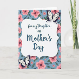 Floral Daughters Mothers Day Card
