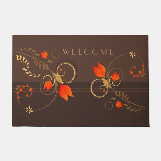 Floral Decor Doormat (Front)