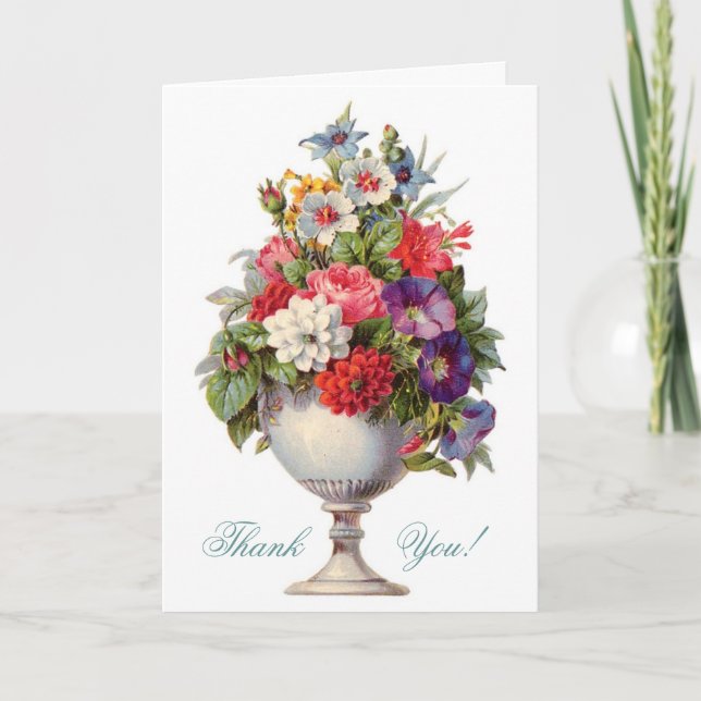 Floral Decor ~ Thank you Card (Front)