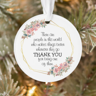 Floral Decoration with Thank You Message