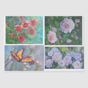 Floral Decoupage Tissue Paper