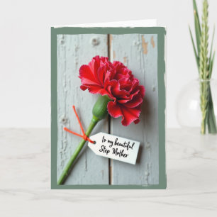 Floral Dedication Mothers Day Card