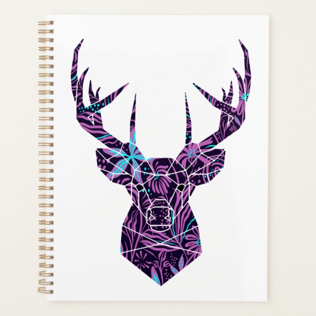 Floral Deer  Planner (Front)
