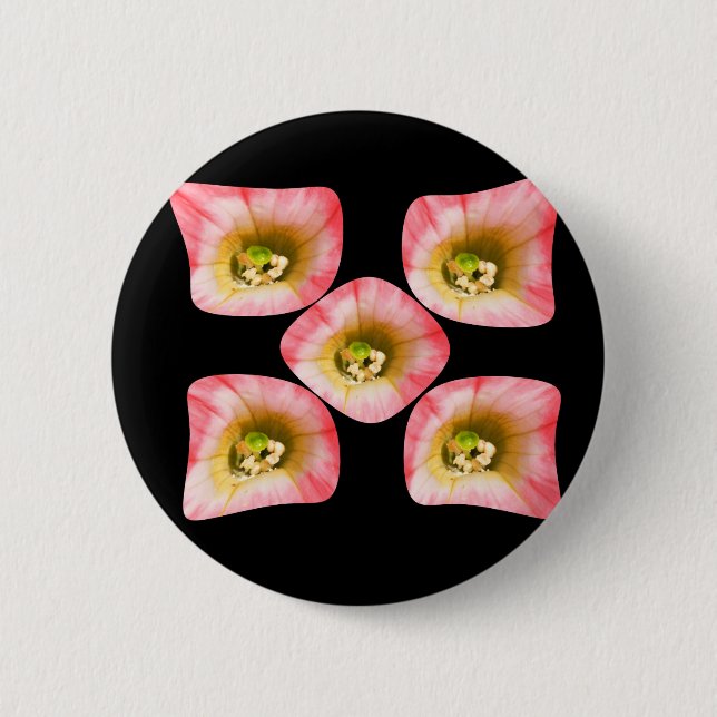 Floral Delight 6 Cm Round Badge (Front)