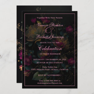 Floral Delight Wedding Invitation