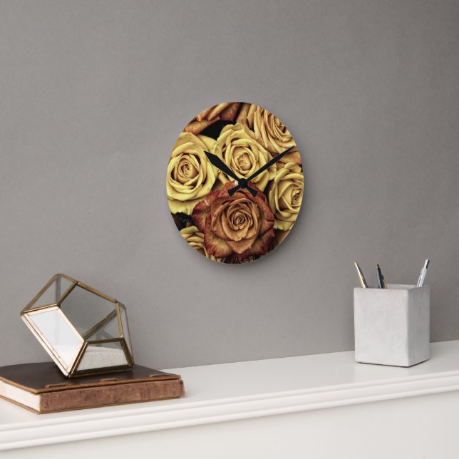  Floral Delights  Round Clock (Office)