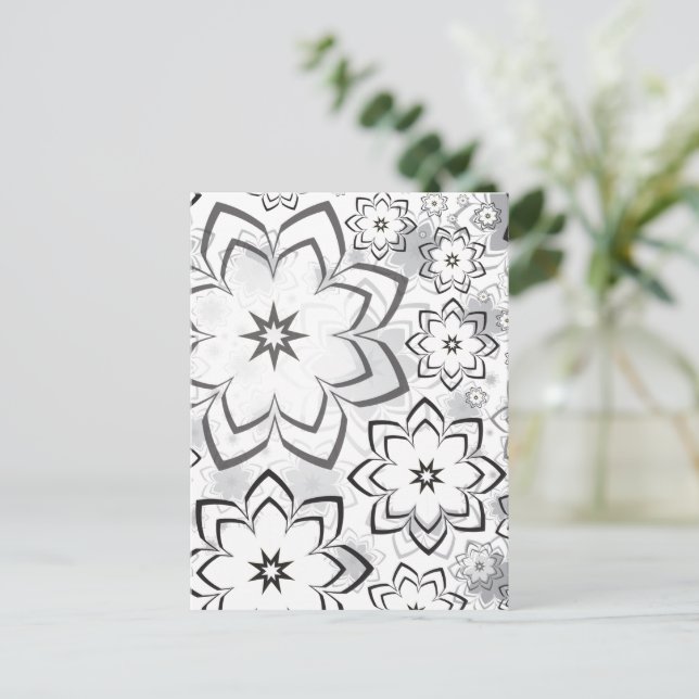 Floral Design 11 Holiday Postcard (Standing Front)