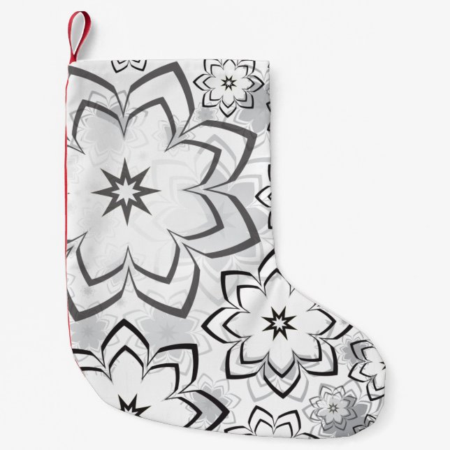 Floral Design 11 Small Christmas Stocking (Front)