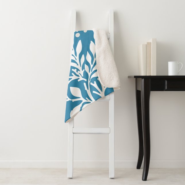 Floral Design 20 Sherpa Blanket (In Situ)