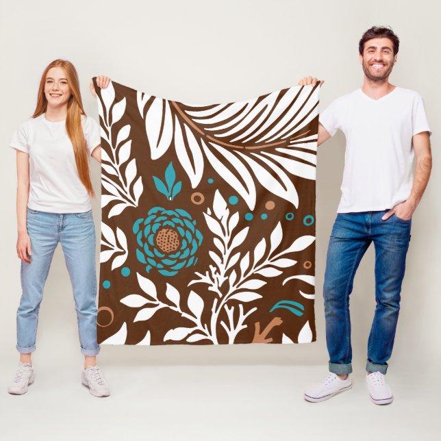 Floral Design 23 Fleece Blanket (In Situ)