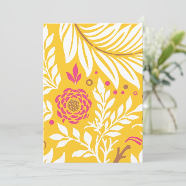 Floral Design 24 Card (Standing Front)