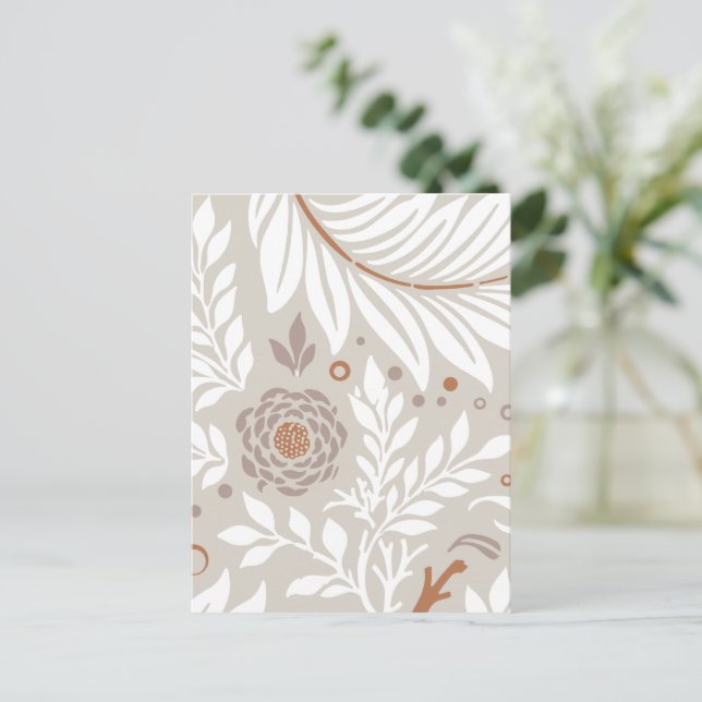 Floral Design 25 Holiday Postcard (Standing Front)