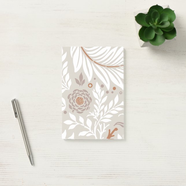 Floral Design 25 Post-it Notes (Office)