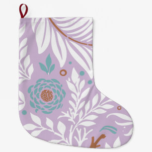 Floral Design 26 Large Christmas Stocking