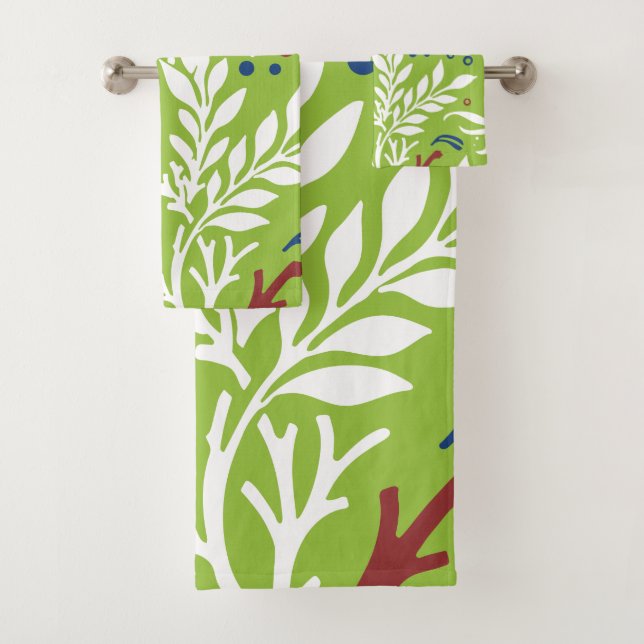 Floral Design 27 Bath Towel Set (Insitu)
