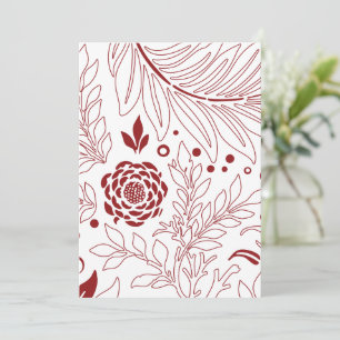 Floral Design 28 Thank You Card