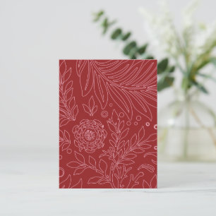 Floral Design 30 Holiday Postcard
