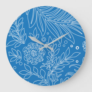 Floral Design 32 Large Clock