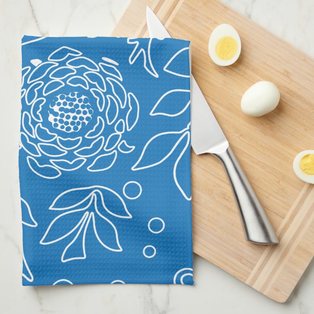 Floral Design 32 Tea Towel (Quarter Fold)