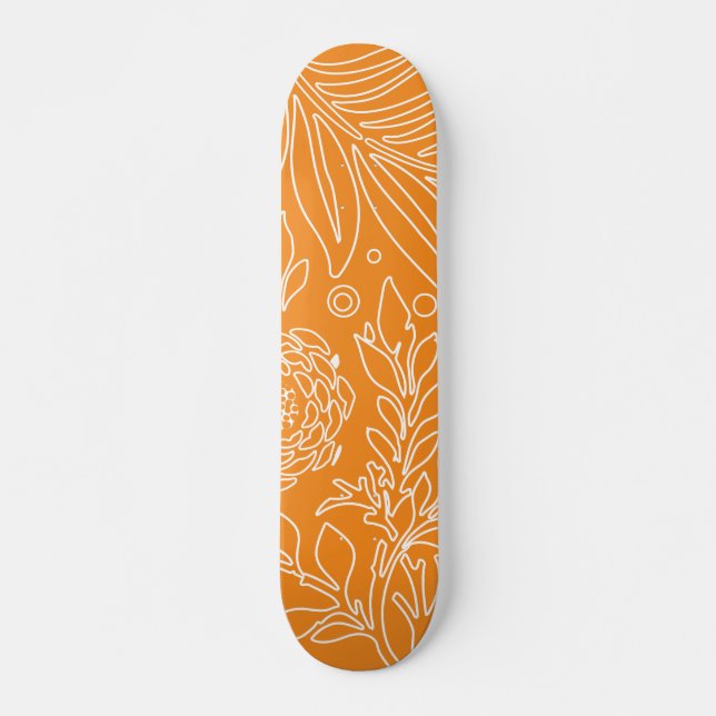 Floral Design 35 Skateboard (Front)