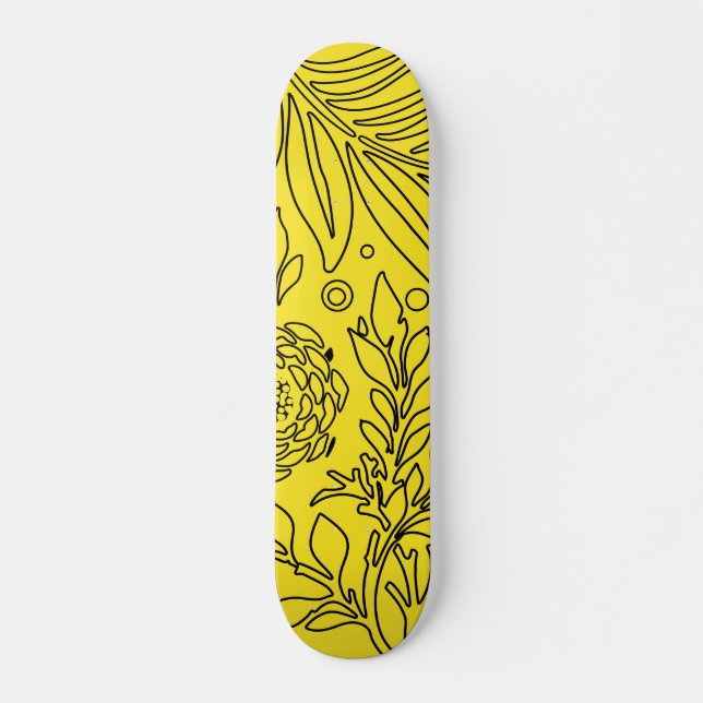Floral Design 36 Skateboard (Front)