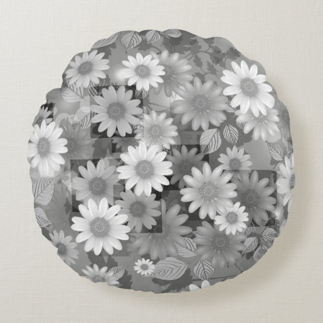 Floral Design 3 Round Cushion (Front)