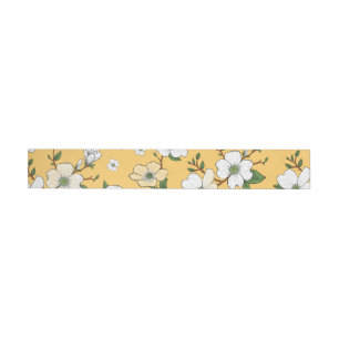 Floral Design 4 Wrap Around Label