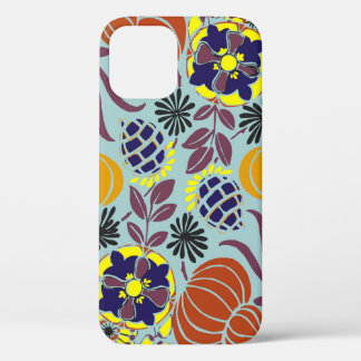 floral design background iPhone 12 case