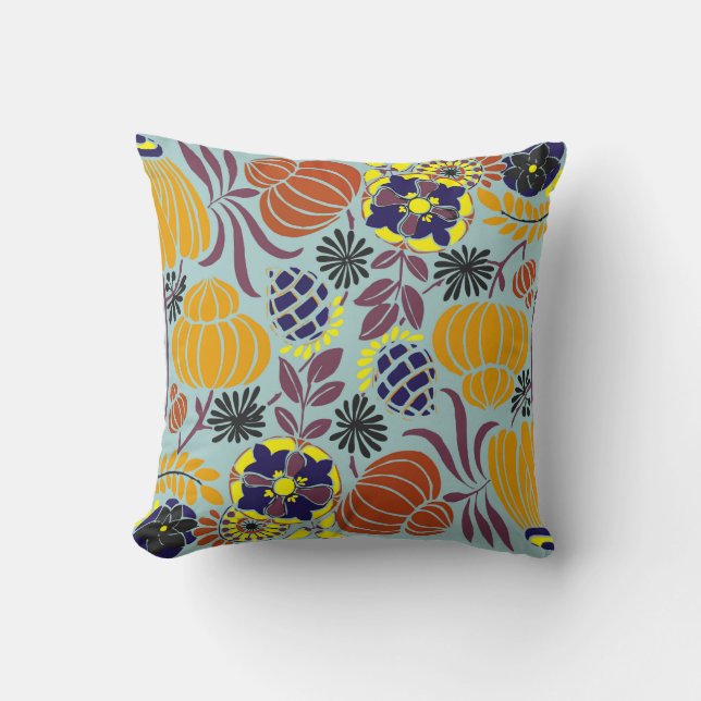 floral design background cushion (Front)