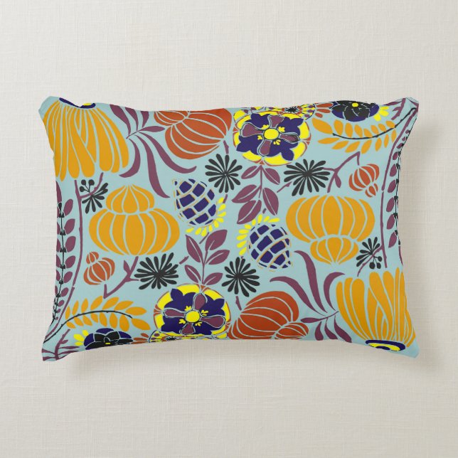 floral design background decorative cushion (Front)