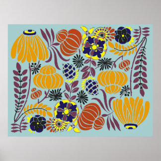 floral design background poster