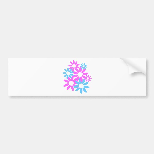 Floral Design Bumper Sticker (Front)