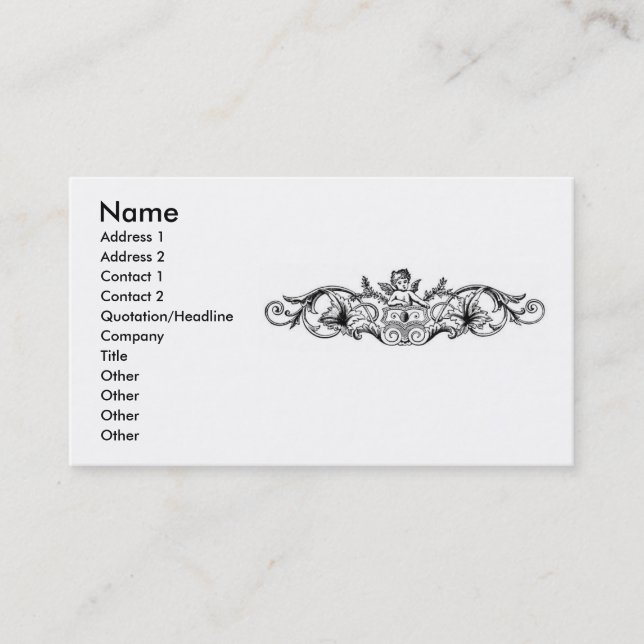 Floral Design Business Card (Front)