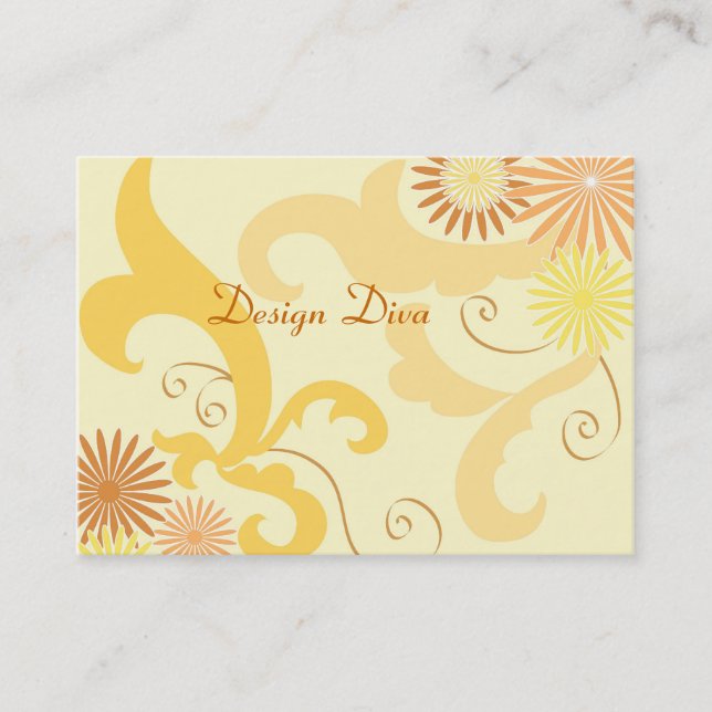 Floral design business card (Front)