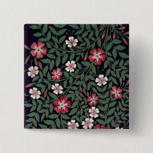 Floral Design by J. Owen, 1863 15 Cm Square Badge