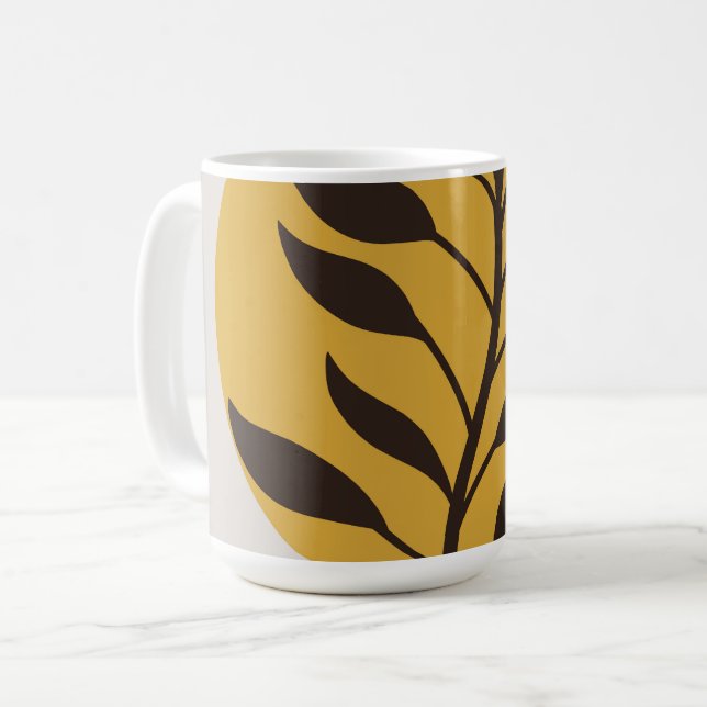 Floral design  coffee mug (Front Left)