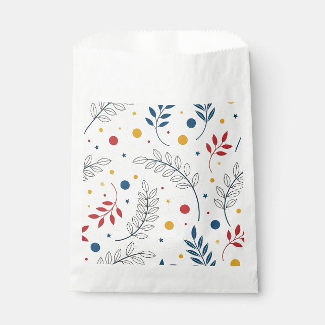Floral design favour bag (Front)