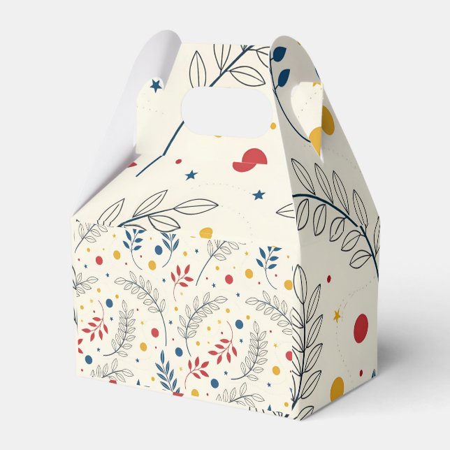 Floral design favour box (Front Side)