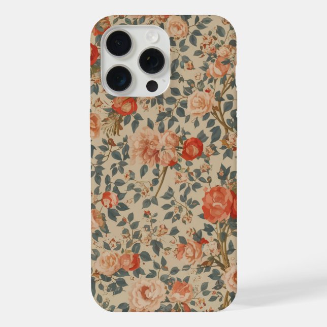 Floral Design for Iphone 15 case (Back)