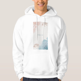 Floral design hoodie