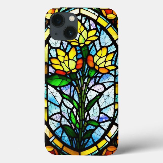 Floral Design in Bright Colours Case-Mate iPhone Case (Back)
