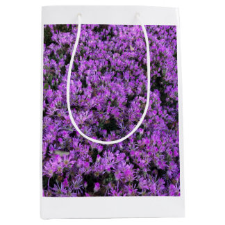 Floral Design in Purple Medium Gift Bag