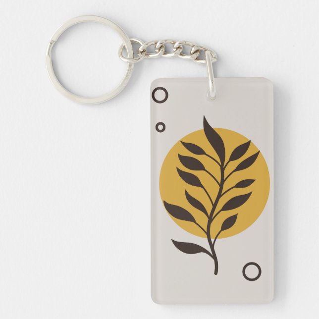 Floral design  key ring (Front)