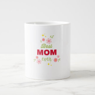 Floral design large coffee mug
