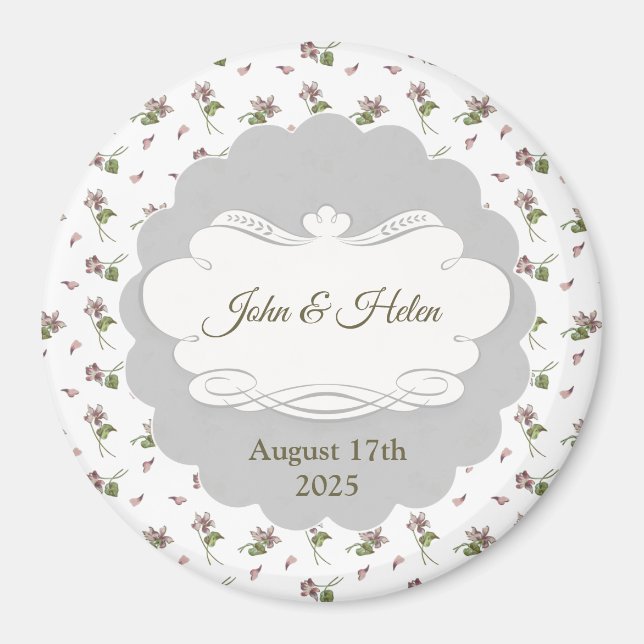 Floral Design Magnet (Front)