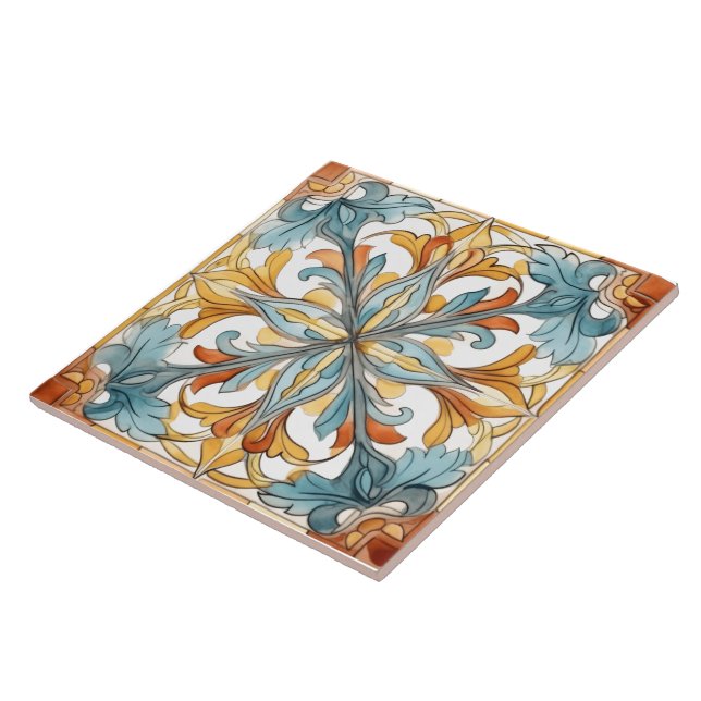 Floral Design on Ceramic Tiles (Side)